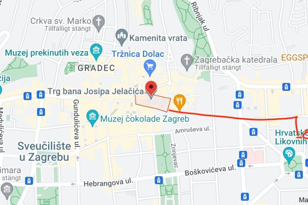Apartment Near The Home Of Croatian Artists زغرب المظهر الخارجي الصورة